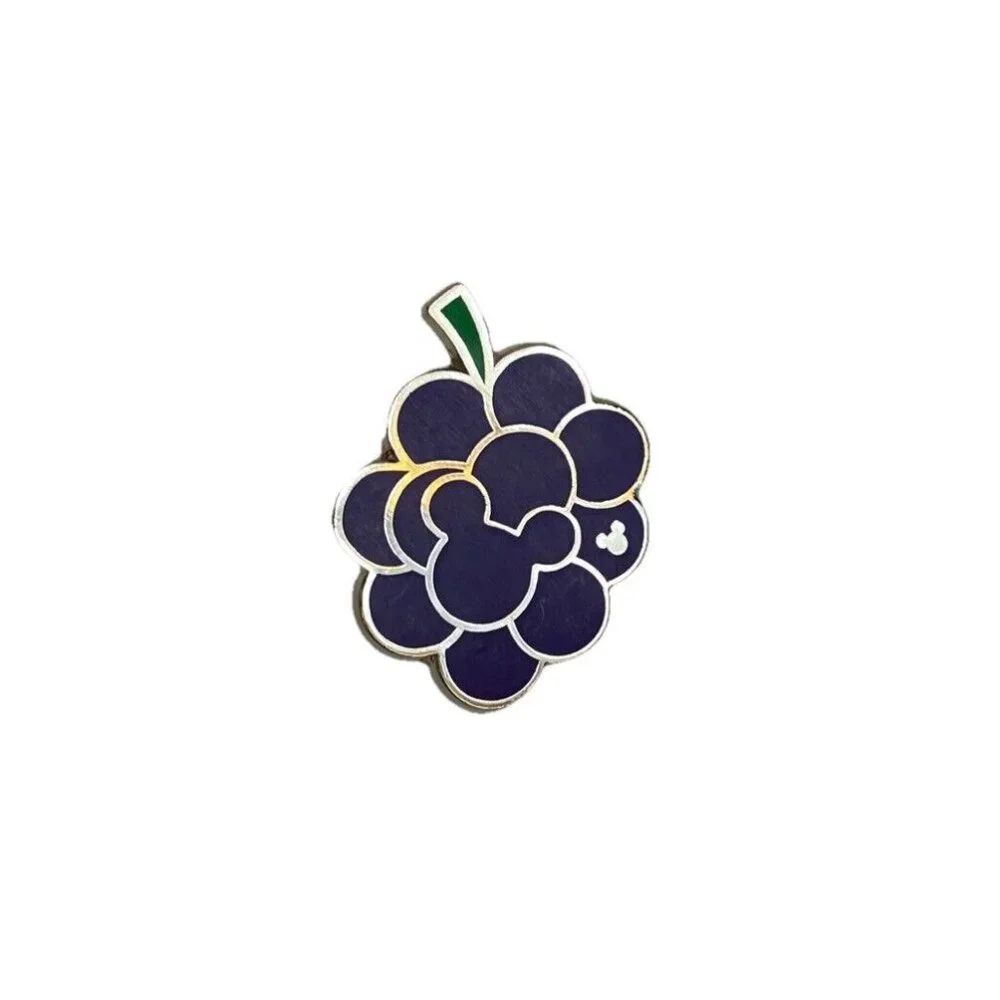 Purple Grapes Mickey Head Icon 2017 Hidden Mickey Fruit Collection Disney Pin